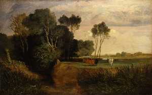 Wooded Landscape with Cattle