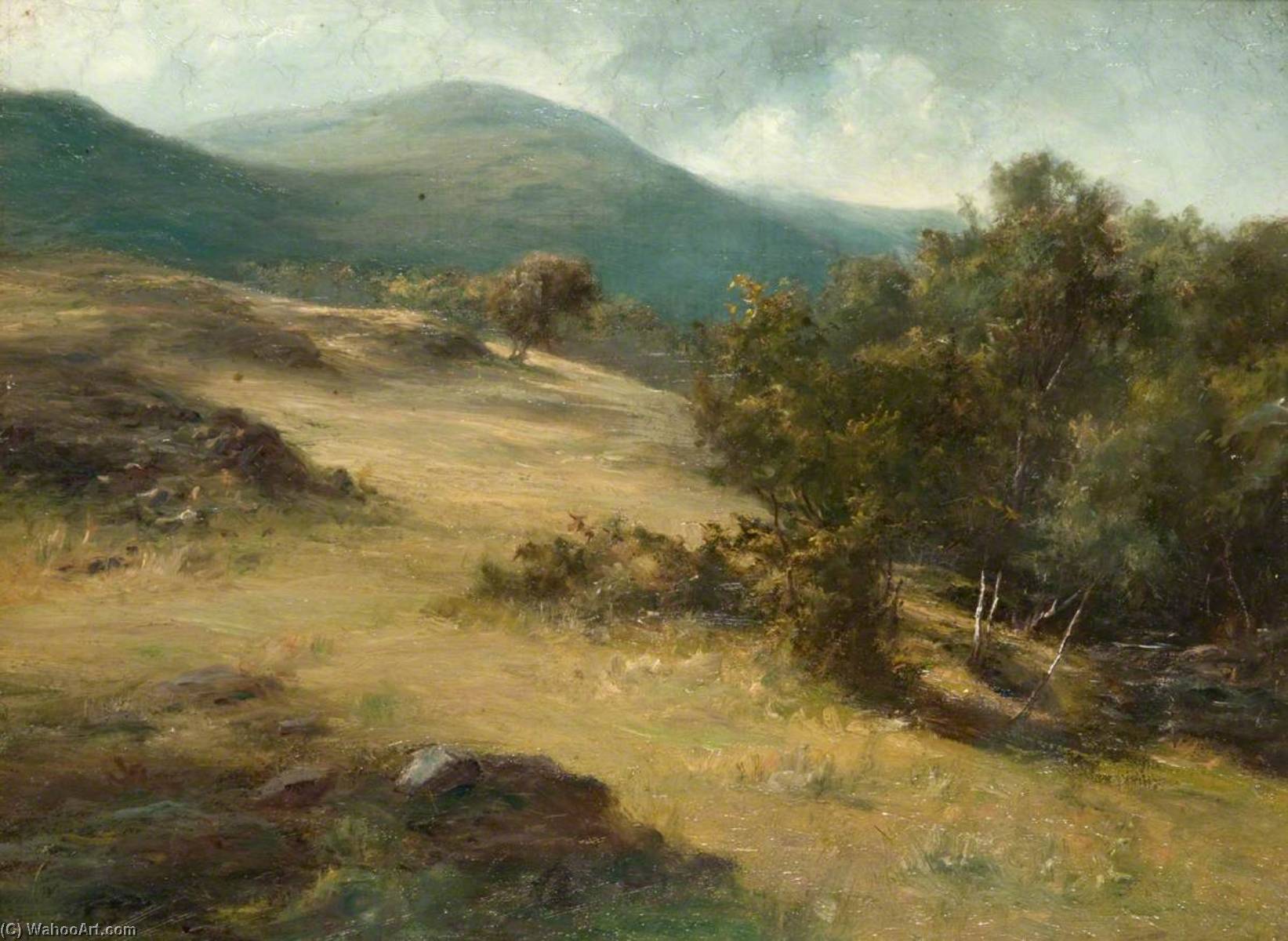 Wikioo.org - The Encyclopedia of Fine Arts - Painting, Artwork by John Stewart - Arran Landscape