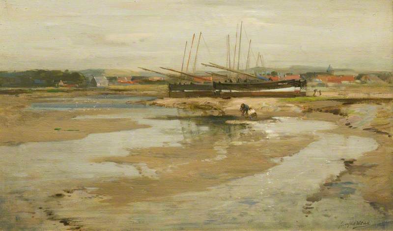 Wikioo.org - The Encyclopedia of Fine Arts - Painting, Artwork by John Campbell Mitchell - Aberlady, East Lothian
