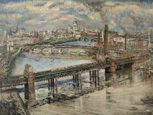 The Thames at Charing Cross Bridge