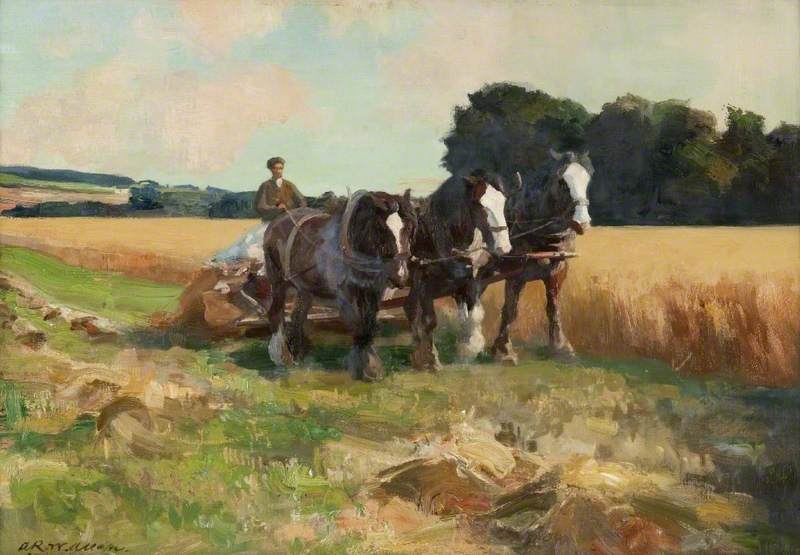 Wikioo.org - The Encyclopedia of Fine Arts - Painting, Artwork by Archibald Russell Watson Allan - Harvest Time