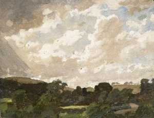 Gunning King - Landscape with Cloudy Sky