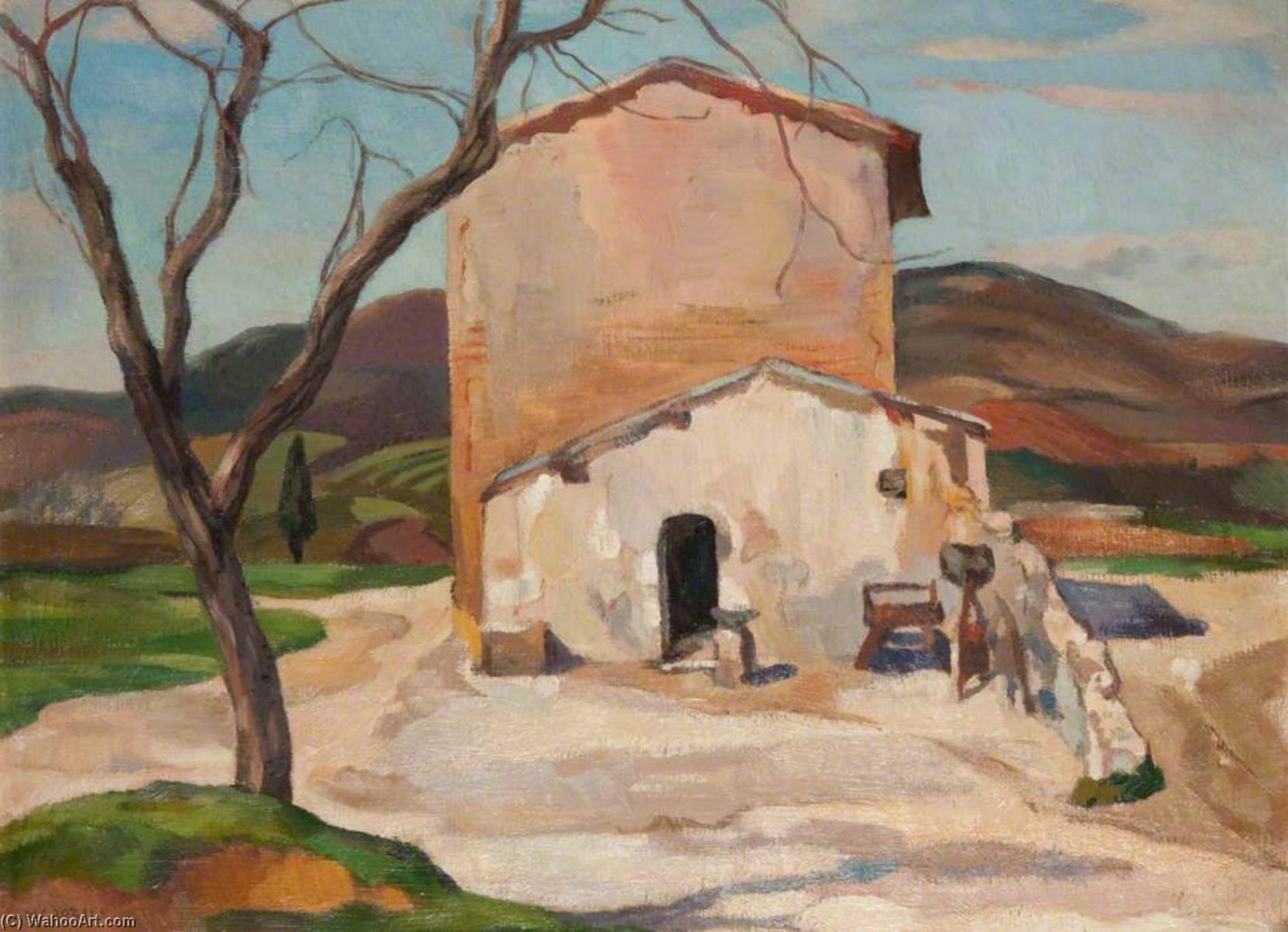 Wikioo.org - The Encyclopedia of Fine Arts - Painting, Artwork by William Crozier - Landscape in Spain (recto)