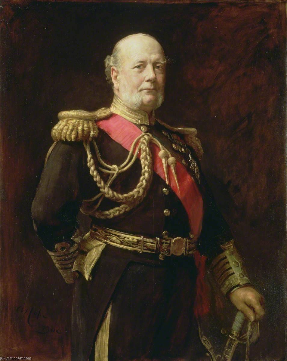 Wikioo.org - The Encyclopedia of Fine Arts - Painting, Artwork by Arthur Stockdale Cope - Admiral Sir Frederick Richards (1833–1912)