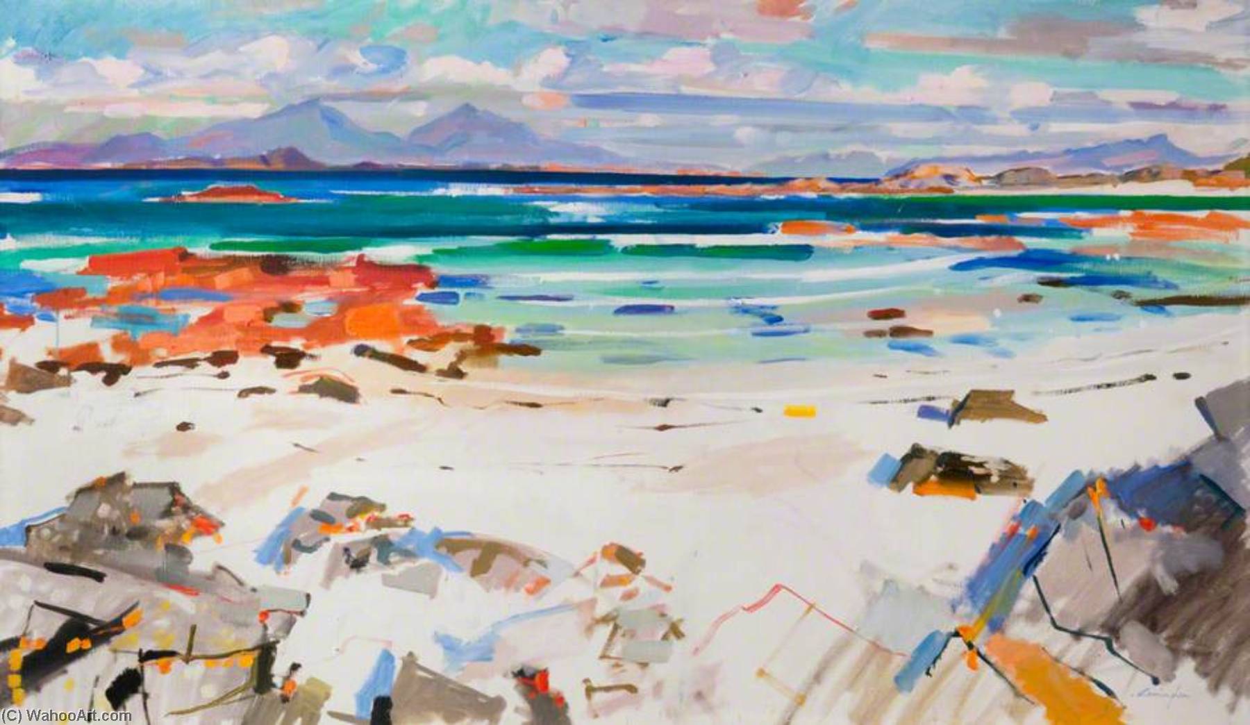Wikioo.org - The Encyclopedia of Fine Arts - Painting, Artwork by John Cunningham - Grigadale, Ardnamurchan
