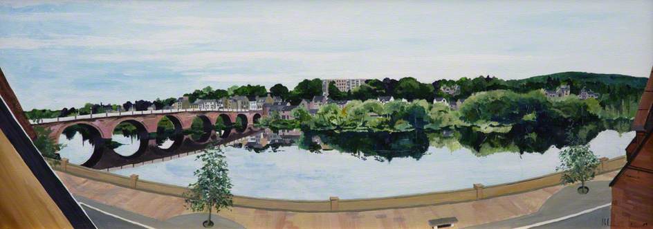 Wikioo.org - The Encyclopedia of Fine Arts - Painting, Artwork by John Cunningham - The River Tay at Perth