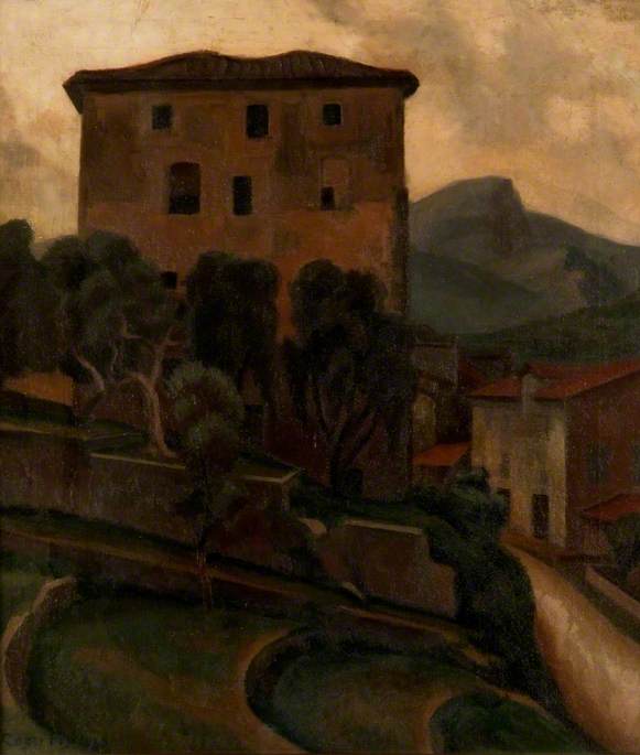 Wikioo.org - The Encyclopedia of Fine Arts - Painting, Artwork by Roger Eliot Fry - Large House with Terrace