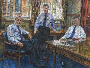 Professor John Gartside, Professor Alan Gilbert and Professor Sir Martin Harris