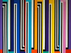 Summer Stripes No.2 (diptych, panel 1 of 2)