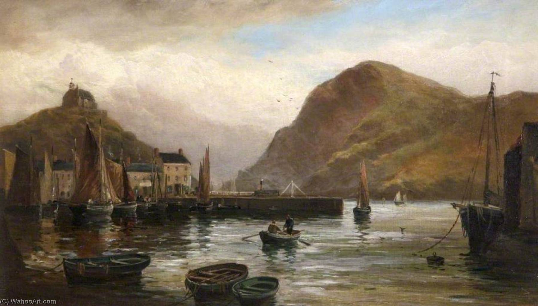 Wikioo.org - The Encyclopedia of Fine Arts - Painting, Artwork by George Henry Jenkins - The Quay, Ilfracombe, Devon