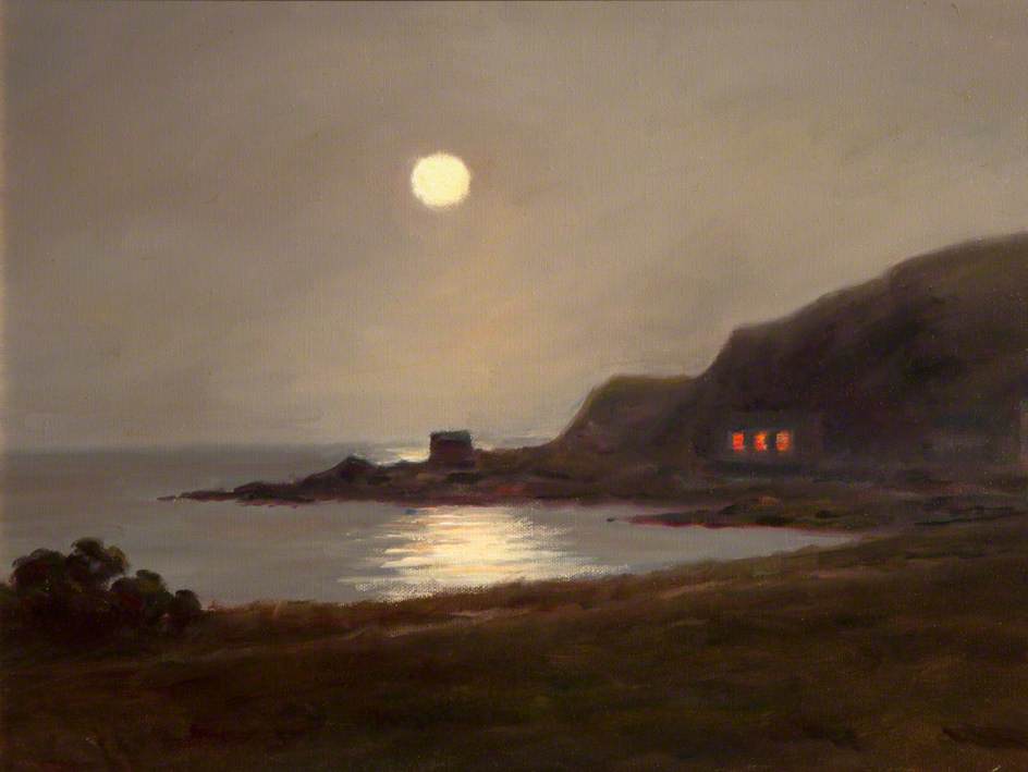 Wikioo.org - The Encyclopedia of Fine Arts - Painting, Artwork by Charles J Mcauley - Moonlight Bay