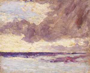 Seascape with Rain Clouds