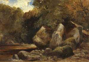 Landscape with Large Rocks