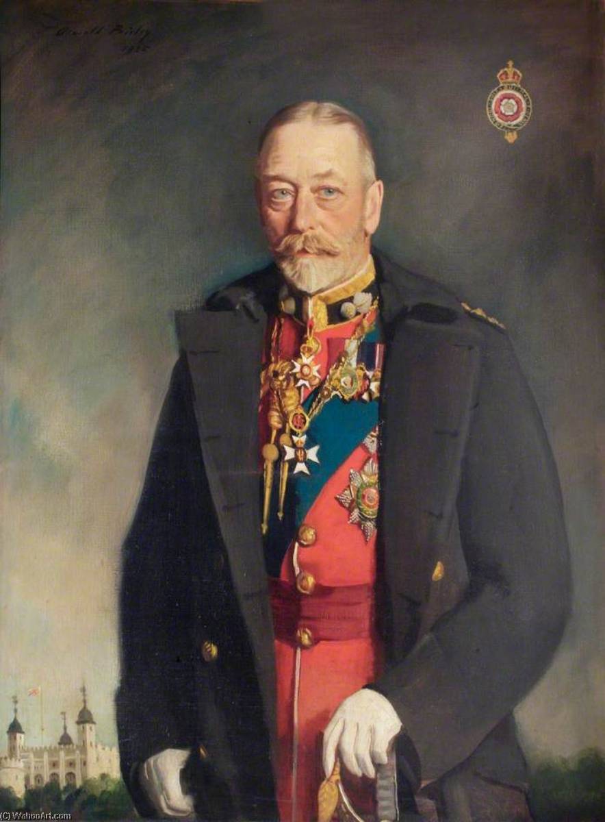 Wikioo.org - The Encyclopedia of Fine Arts - Painting, Artwork by Oswald Hornby Joseph Birley - HM King George V (1865–1936)