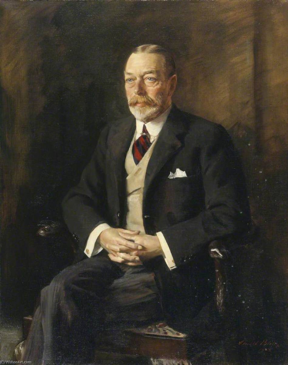 Wikioo.org - The Encyclopedia of Fine Arts - Painting, Artwork by Oswald Hornby Joseph Birley - George V (1865–1936)