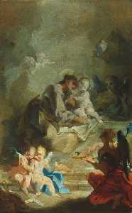 Saint Anthony of Padua Adoring the Christ Child