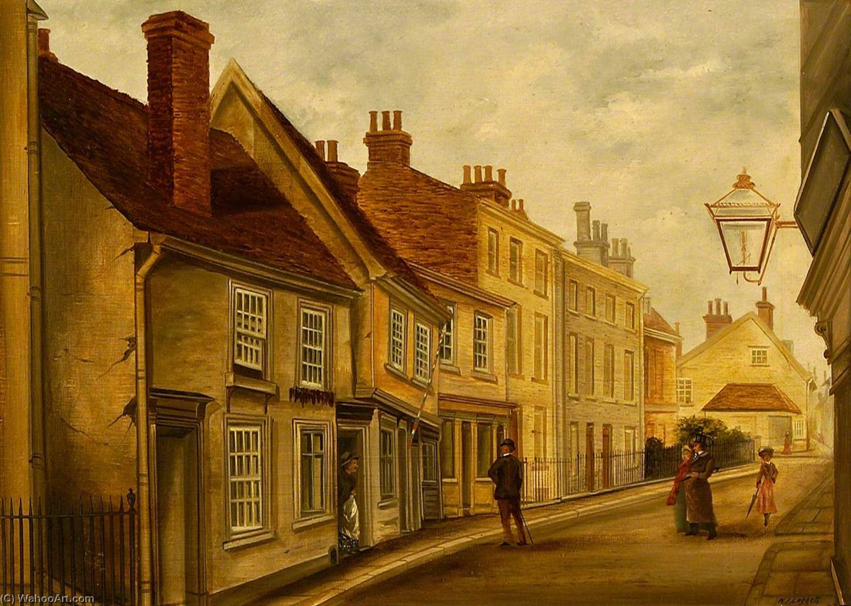 Wikioo.org - The Encyclopedia of Fine Arts - Painting, Artwork by William John Leggett - St Peter's Street, Ipswich