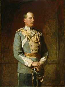 Lieutenant Colonel Alfred Hornsby Drake (1845–1932), in His Old Uniform,1st Madras Lancers, 1893
