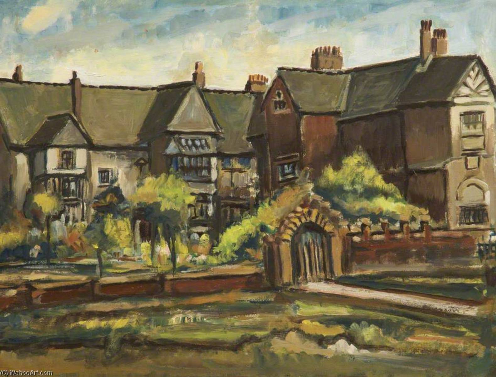 Wikioo.org - The Encyclopedia of Fine Arts - Painting, Artwork by Edward William Finley - Ordsall Hall