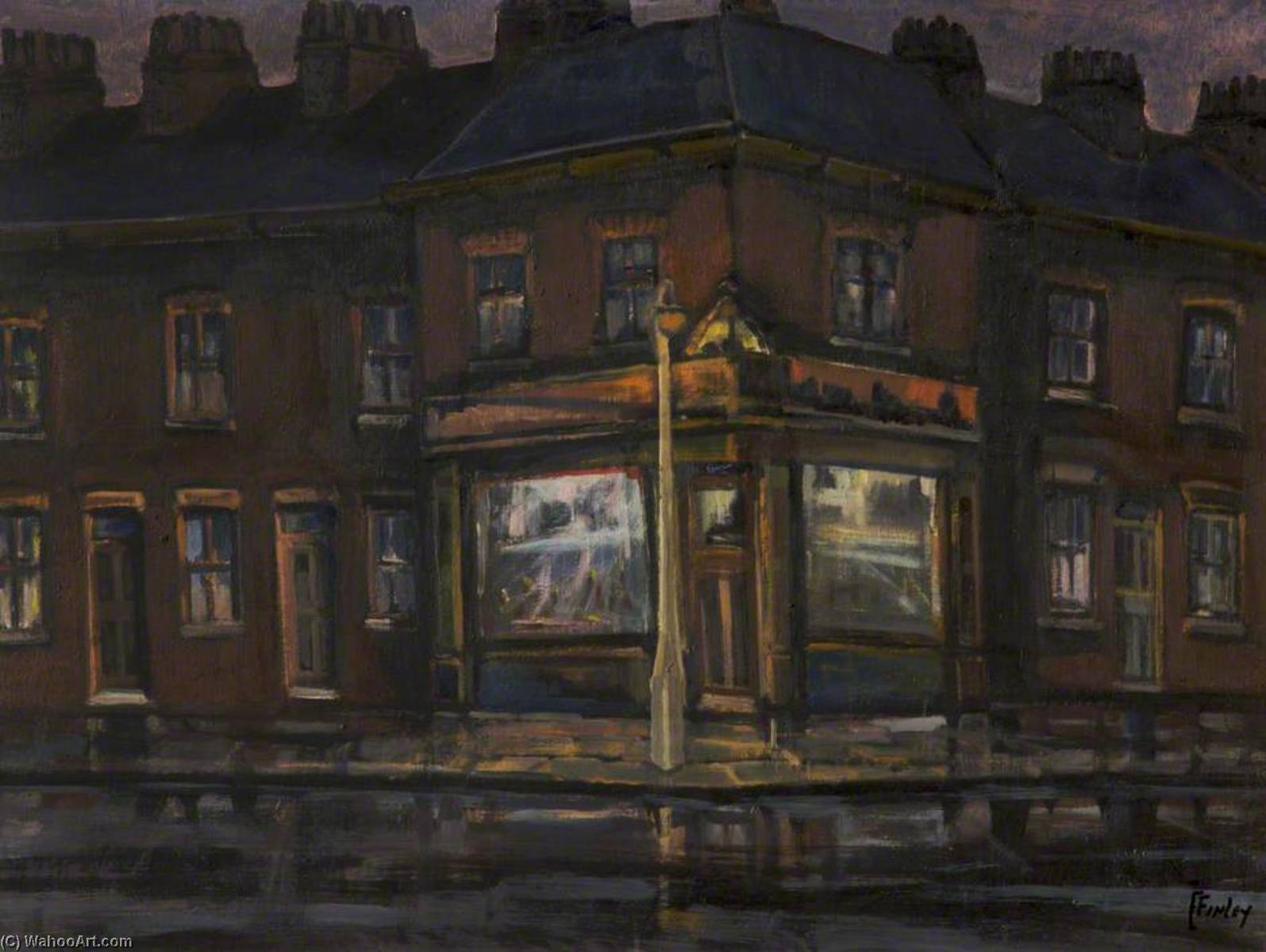 Wikioo.org - The Encyclopedia of Fine Arts - Painting, Artwork by Edward William Finley - Off Licence