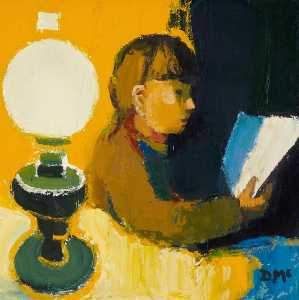 Reading by Lamplight