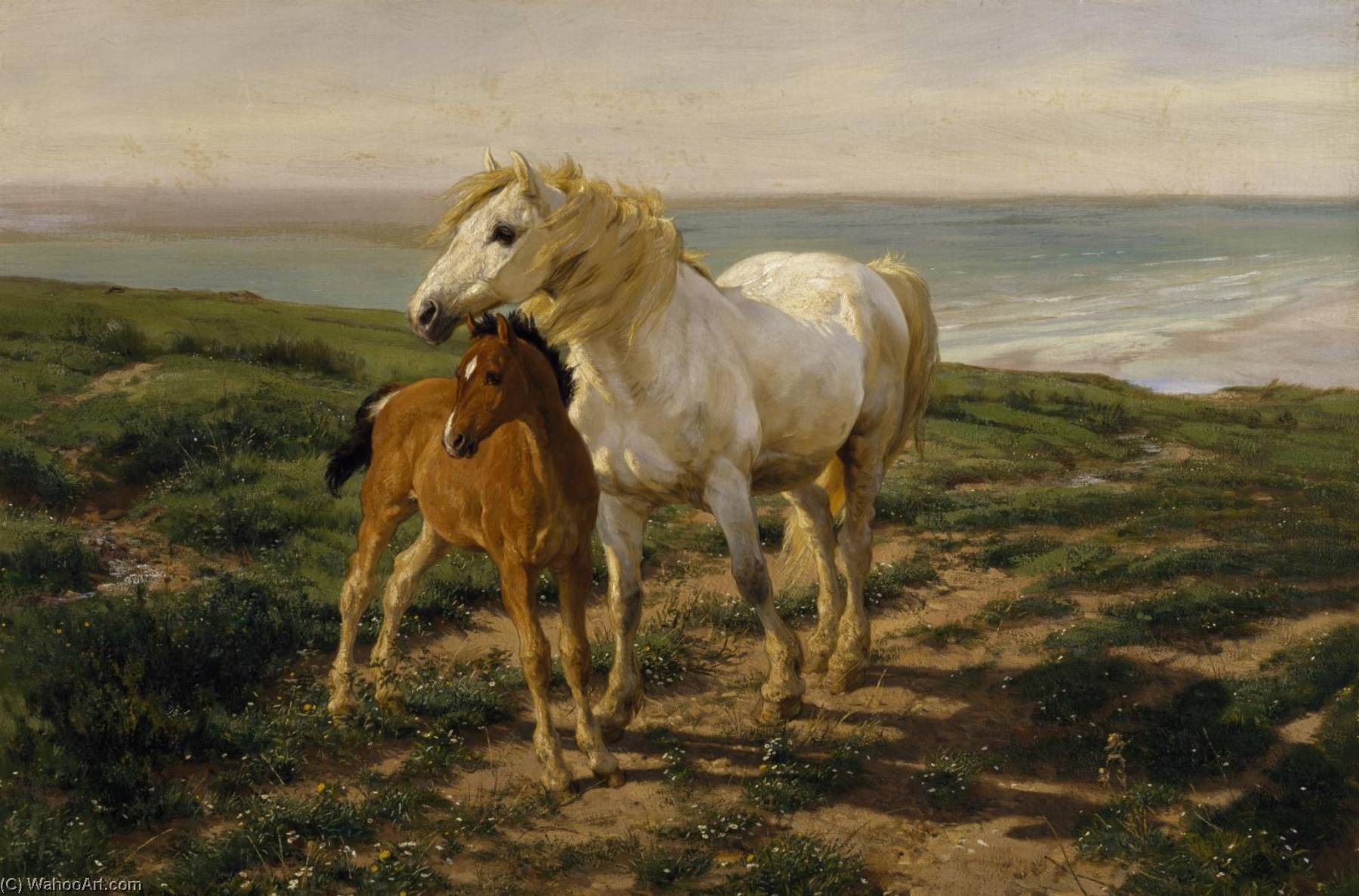 Написал лошадки. William Hounsom byles художник.