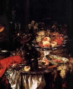 Banquet Still Life with a Mouse (detail)