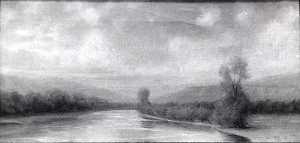 (River Landscape), (painting)