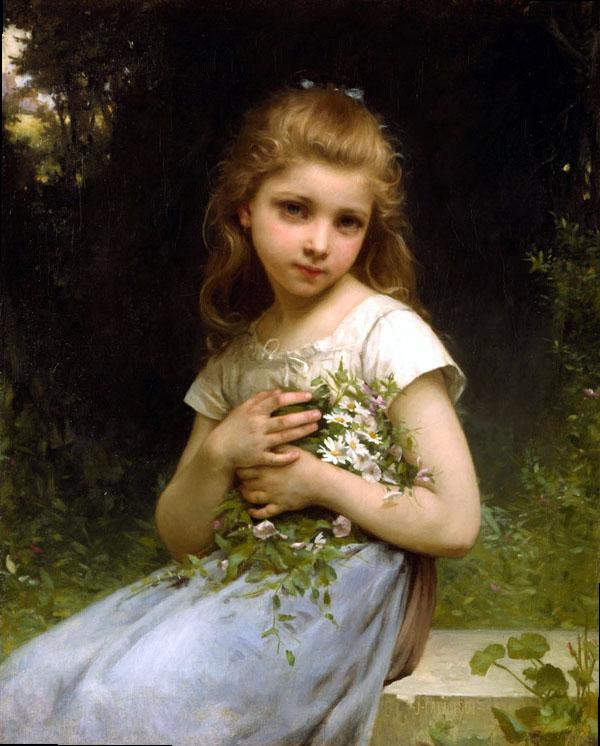 Wikioo.org - The Encyclopedia of Fine Arts - Painting, Artwork by Jules Cyrille Cavé - My Daisies