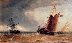 Dutch Shipping in Stormy Weather