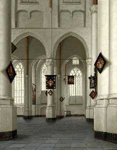 Interior of the St Laurenskerk in Rotterdam