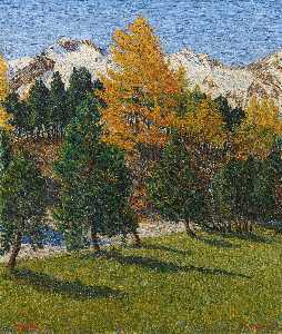 WikiOO.org - Encyclopedia of Fine Arts - Taiteilija, Painter Gottardo Segantini