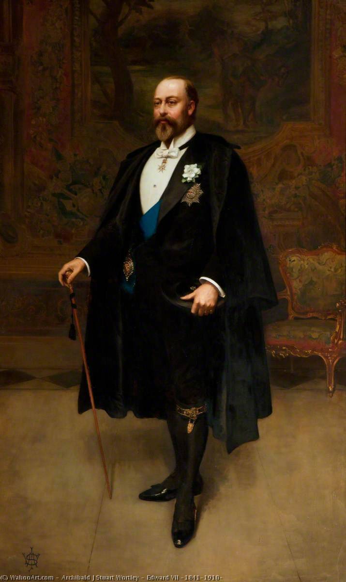 Wikioo.org - The Encyclopedia of Fine Arts - Painting, Artwork by Archibald J Stuart Wortley - Edward VII (1841–1910)
