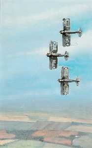 Charles Halliwell - 87 Squadron Gladiators Tied Together K7967, K8027, K7972