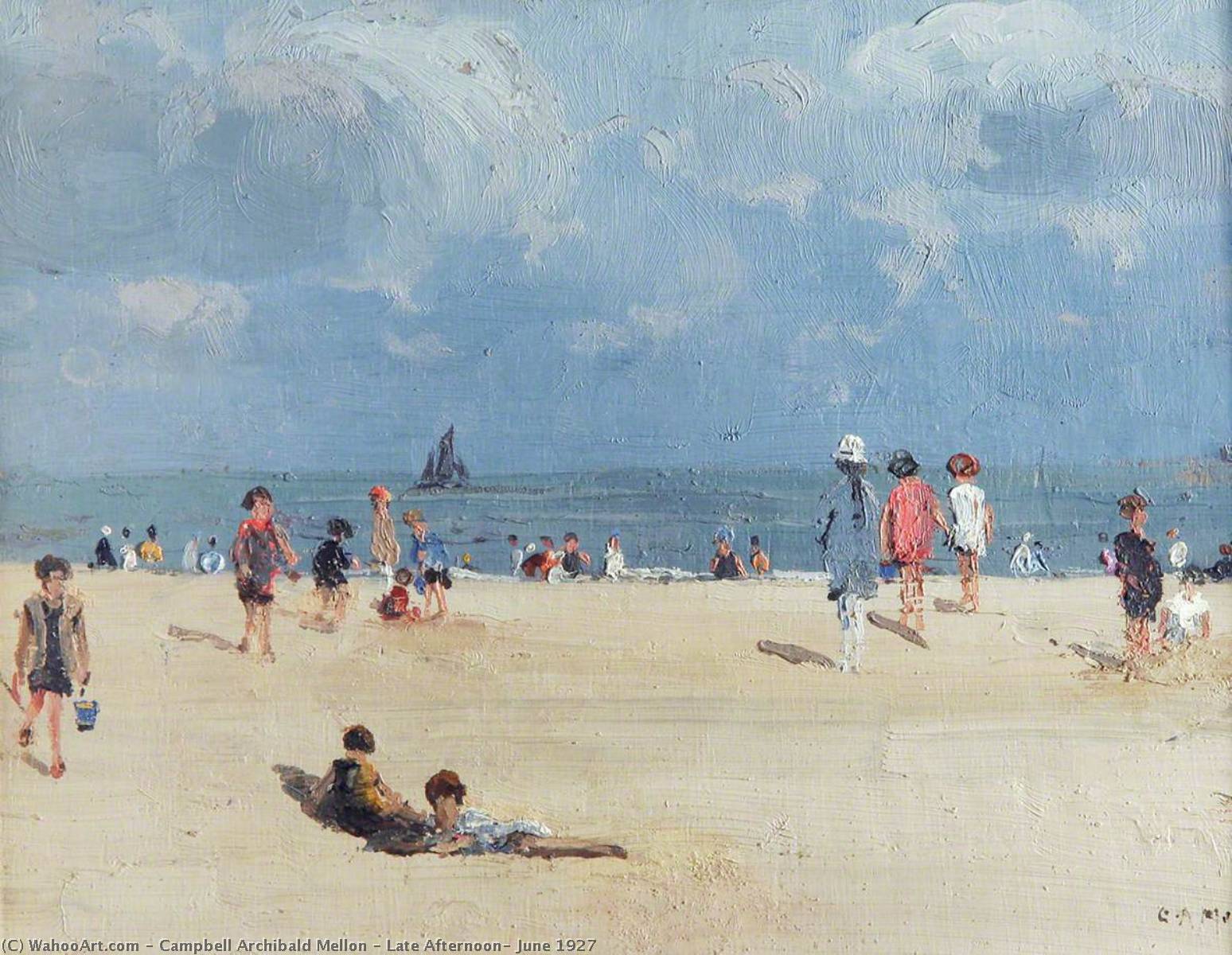 Wikioo.org - The Encyclopedia of Fine Arts - Painting, Artwork by Campbell Archibald Mellon - Late Afternoon, June 1927