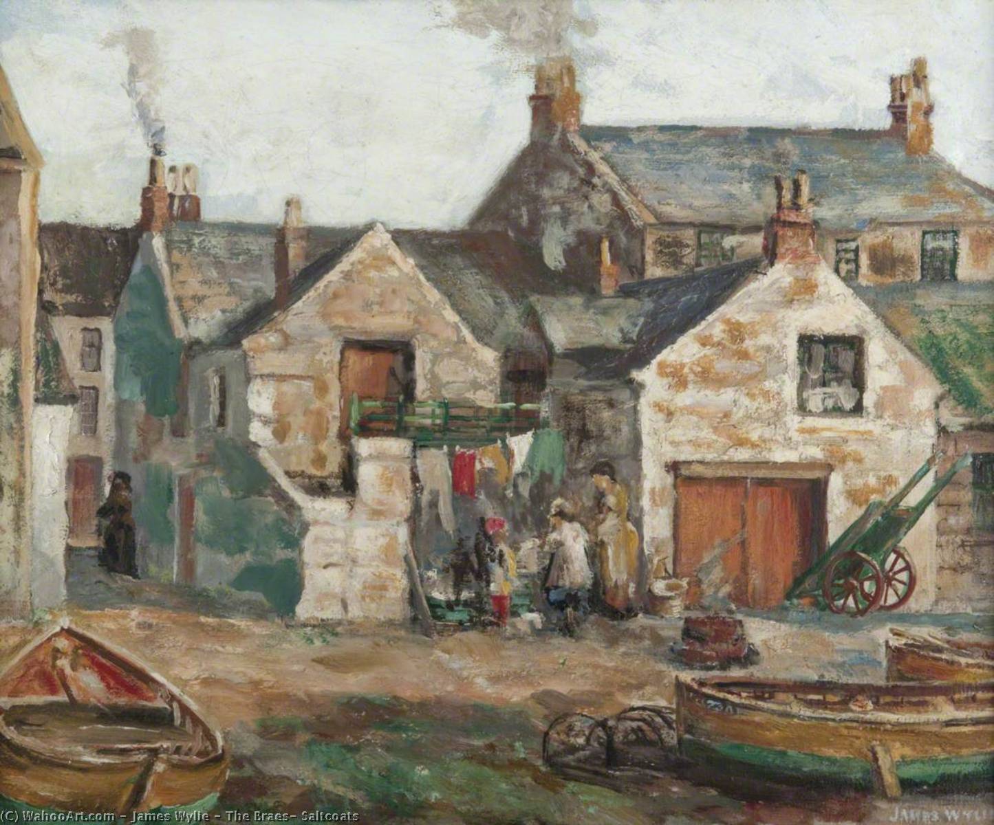 Wikioo.org - The Encyclopedia of Fine Arts - Painting, Artwork by James Wylie - The Braes, Saltcoats