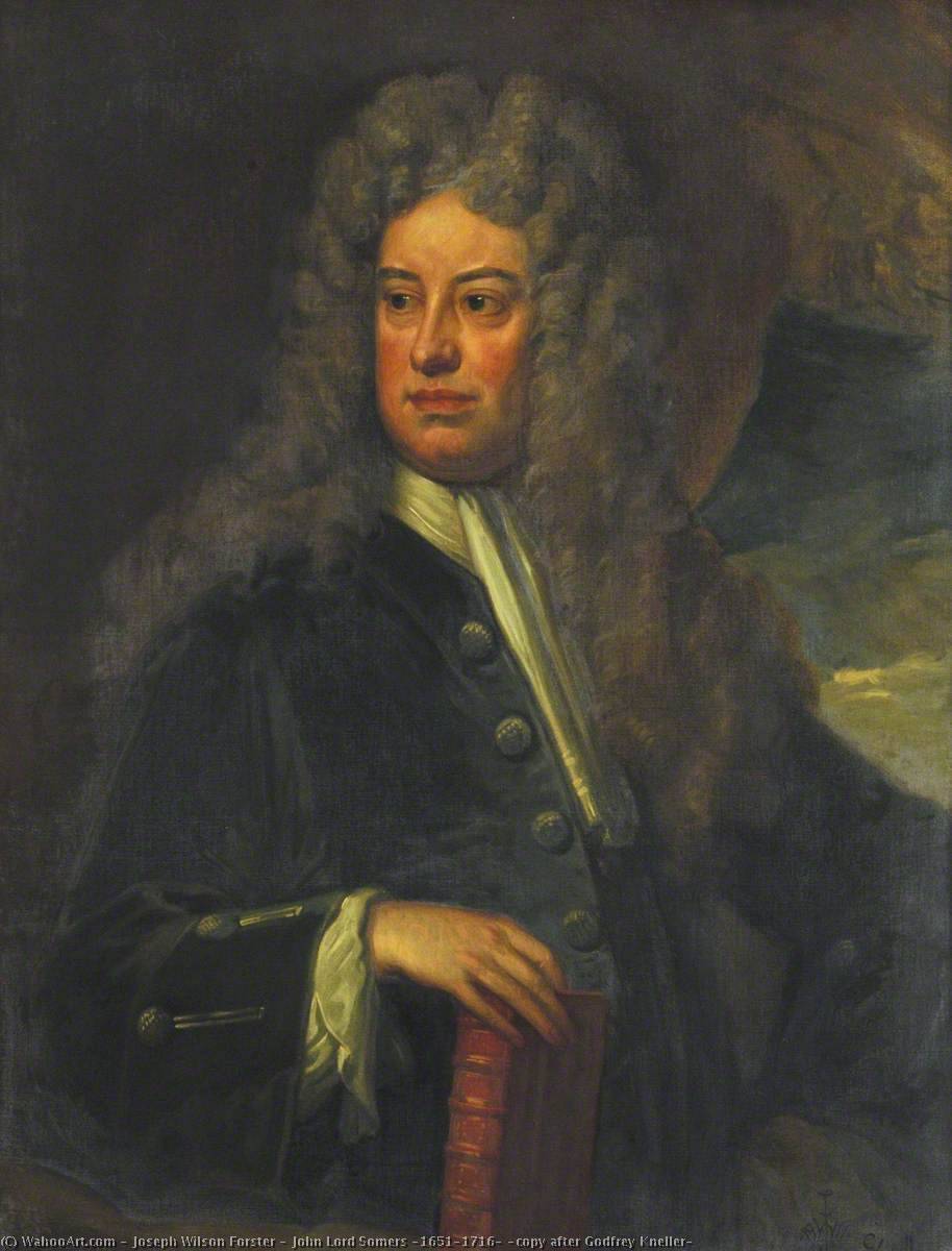 Wikioo.org - The Encyclopedia of Fine Arts - Painting, Artwork by Joseph Wilson Forster - John Lord Somers (1651–1716) (copy after Godfrey Kneller)