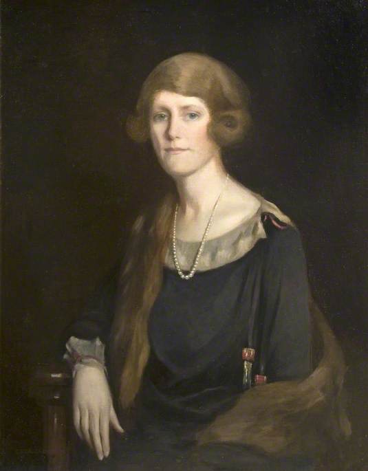 Wikioo.org - The Encyclopedia of Fine Arts - Painting, Artwork by Cecil Stuart Jameson - Mrs Olive Pauline Young (d.1973)