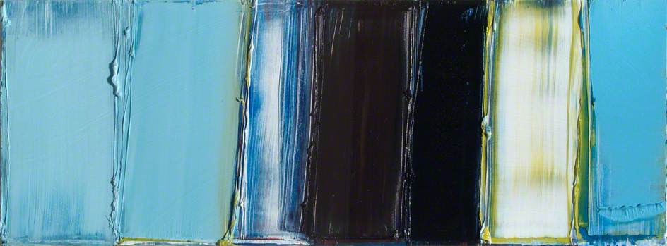 Wikioo.org - The Encyclopedia of Fine Arts - Painting, Artwork by Gillian Lever - Cerulean Blues (diptych, left panel)