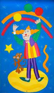 Children's Panel Juggling Clown