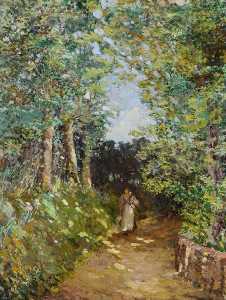Wooded Lane (recto)