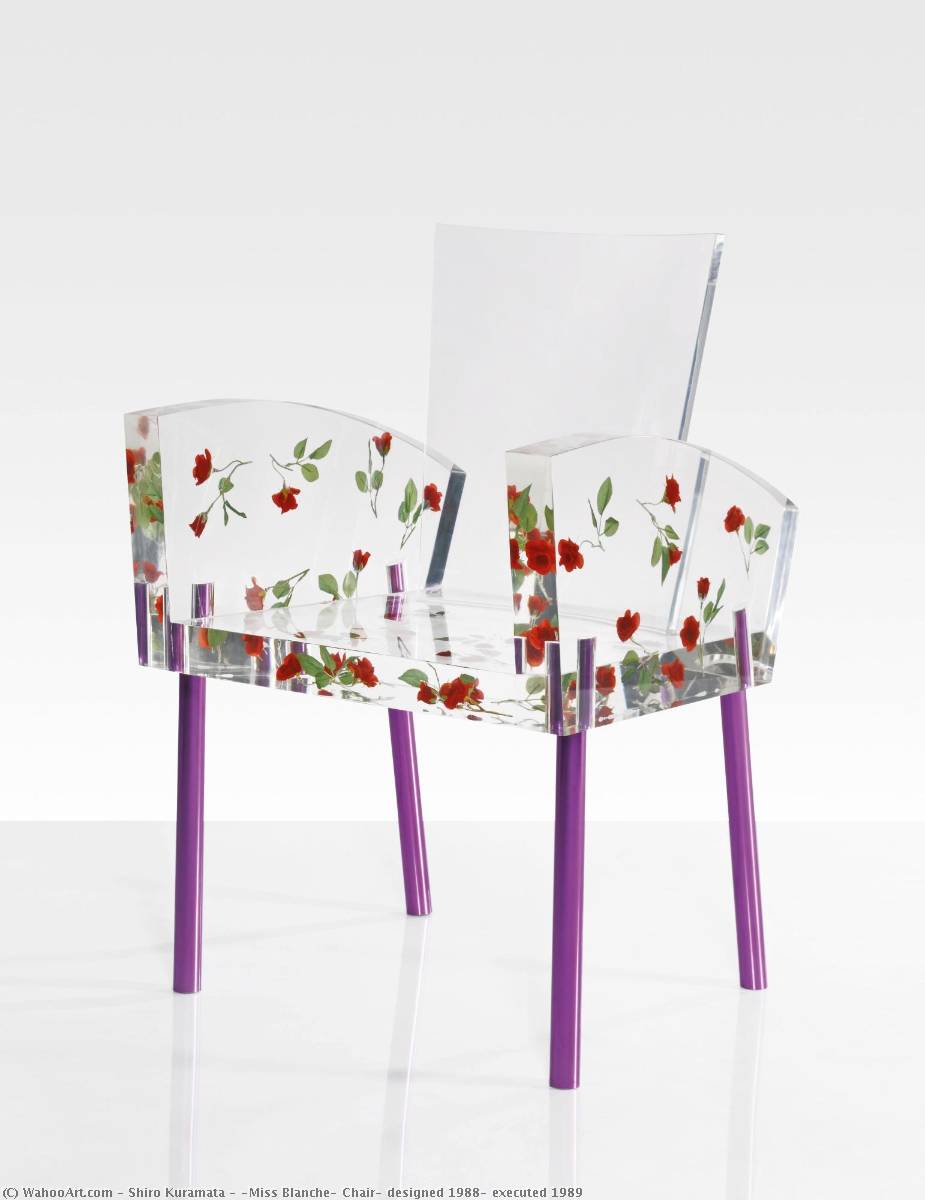 Wikioo.org - The Encyclopedia of Fine Arts - Painting, Artwork by Shiro Kuramata - 'Miss Blanche' Chair, designed 1988, executed 1989
