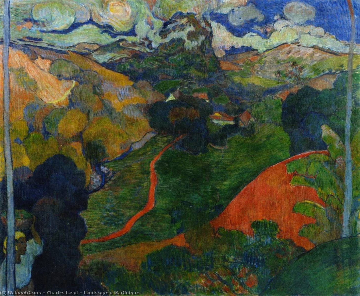 Wikioo.org - The Encyclopedia of Fine Arts - Painting, Artwork by Charles Laval - Landscape n Martinique