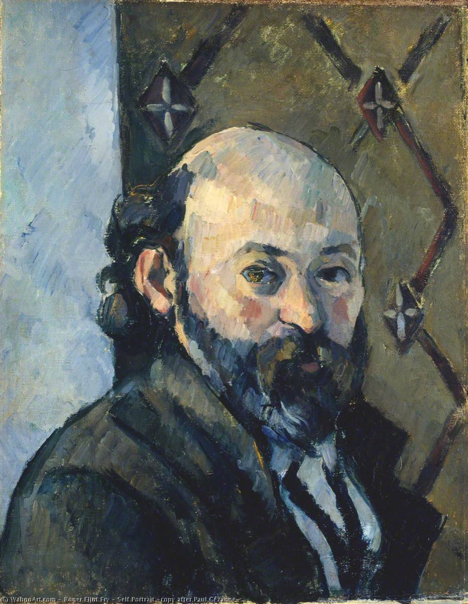 Wikioo.org - The Encyclopedia of Fine Arts - Painting, Artwork by Roger Eliot Fry - Self Portrait (copy after Paul Cézanne)