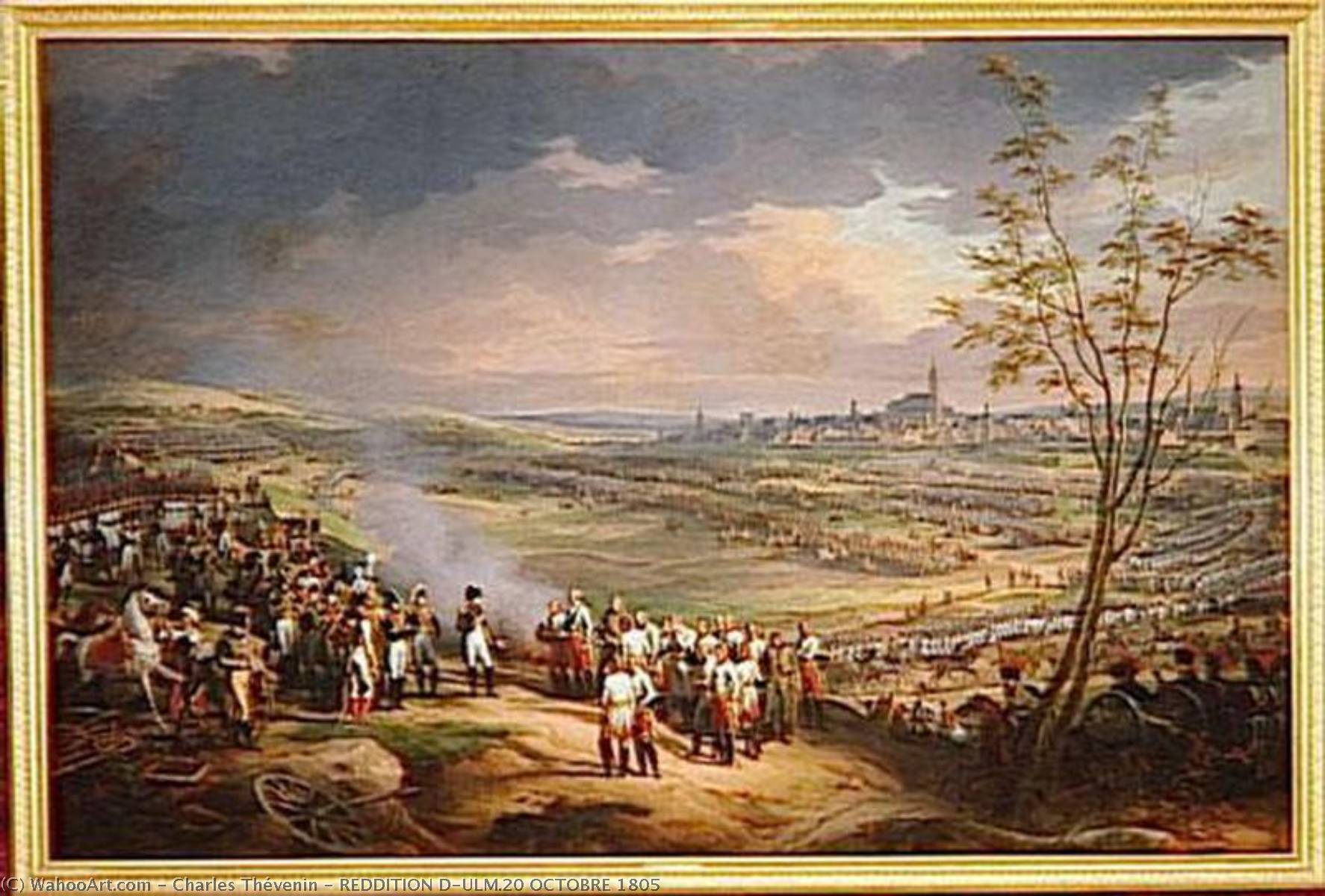 Wikioo.org - The Encyclopedia of Fine Arts - Painting, Artwork by Charles Thévenin - REDDITION D'ULM.20 OCTOBRE 1805