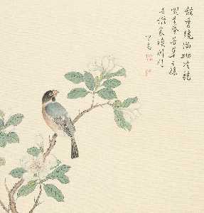 Puru ( Pu Xinyu) - PEAR FLOWER AND BIRD