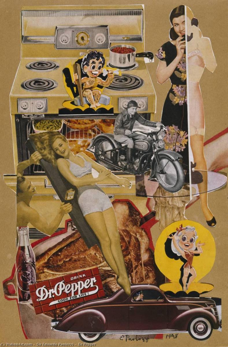 Wikioo.org - The Encyclopedia of Fine Arts - Painting, Artwork by Eduardo Paolozzi - Dr Pepper