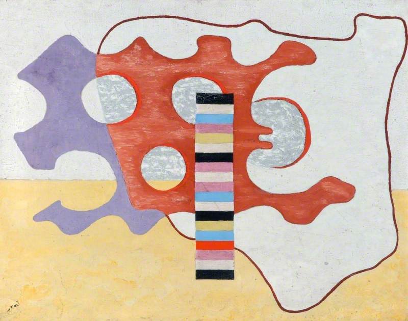Wikioo.org - The Encyclopedia of Fine Arts - Painting, Artwork by John Banting - Abstract with Holes
