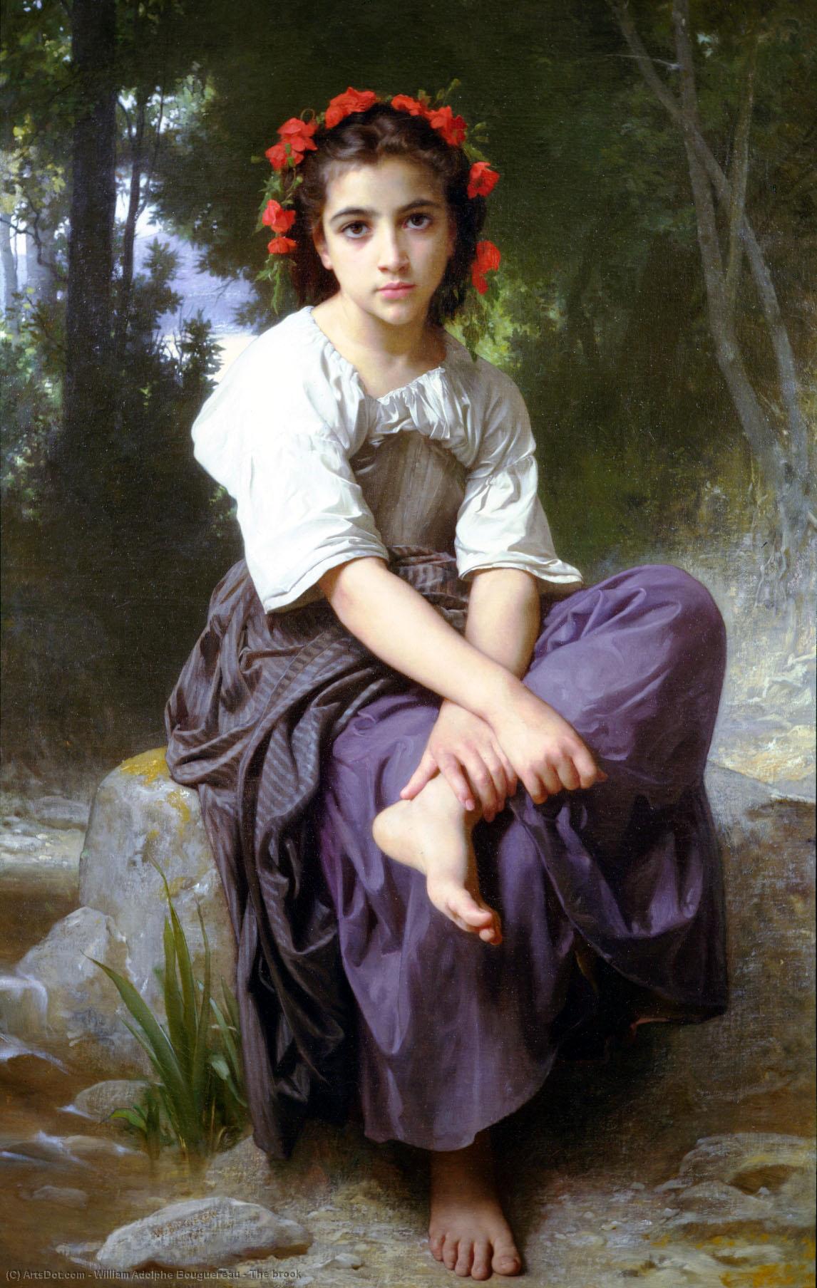 Wikioo.org - The Encyclopedia of Fine Arts - Painting, Artwork by William Adolphe Bouguereau - The brook