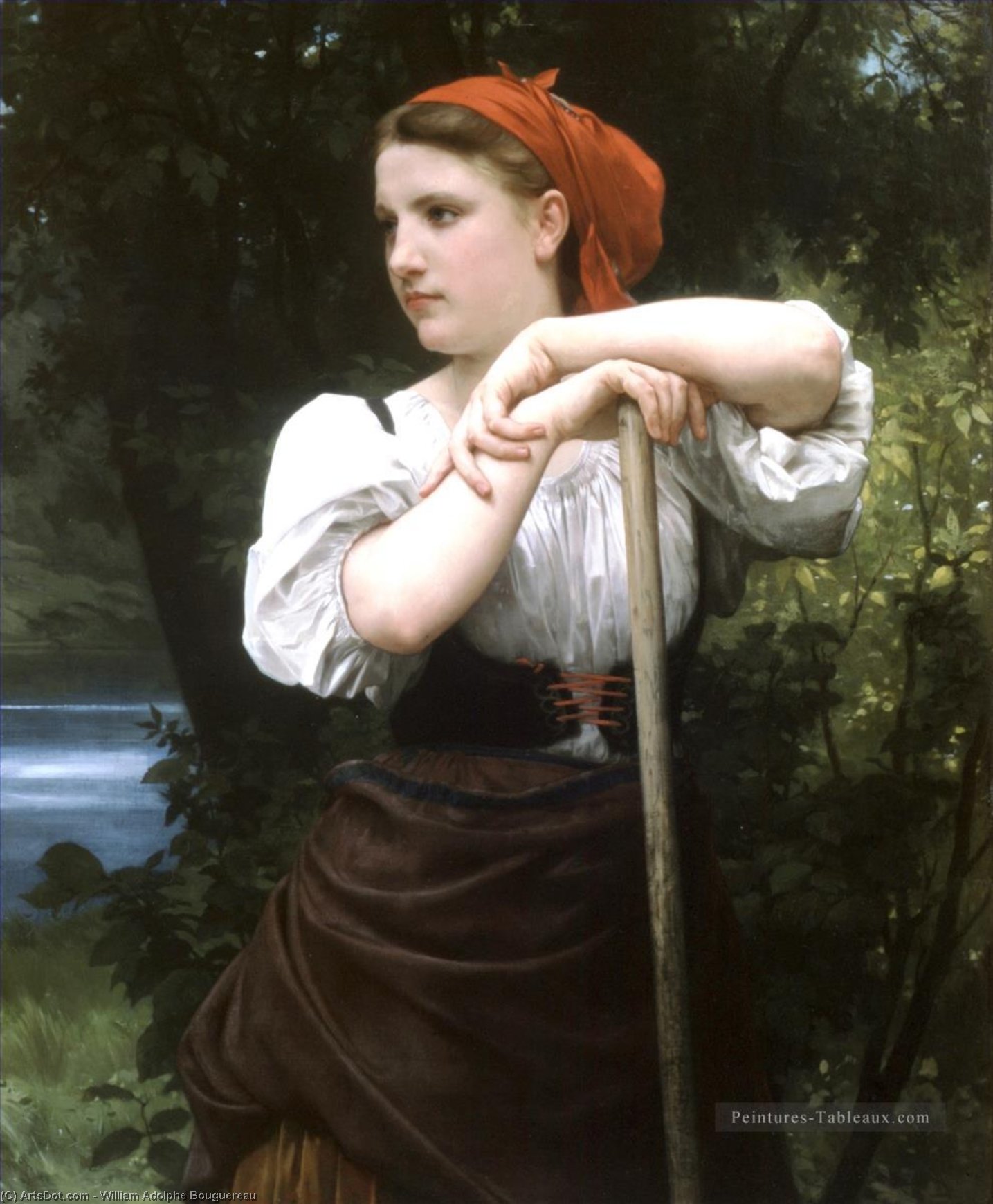 Wikioo.org - The Encyclopedia of Fine Arts - Painting, Artwork by William Adolphe Bouguereau - Faneuse